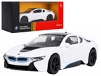 Metal Car 1:43 BMW i8 White RASTAR