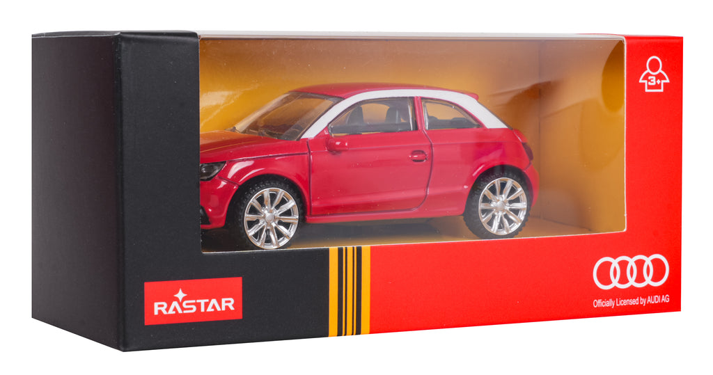 Metal Car 1:43 Audi A1 Red RASTAR