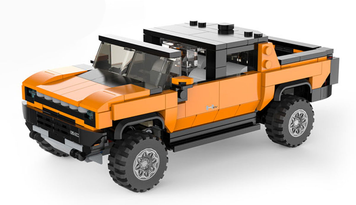 Blocks 1:30 Hummer EV Orange RASTAR