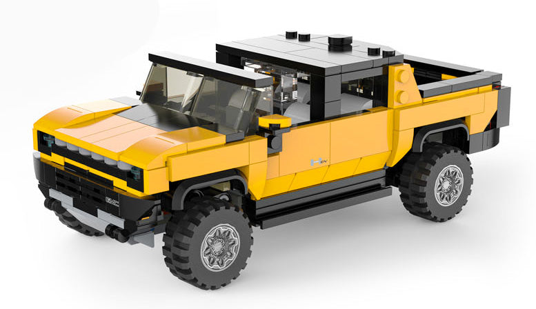 Car Blocks 1:30 Hummer EV Yellow RASTAR