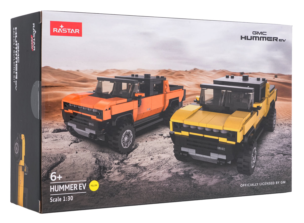 Stavebnica RASTAR Hummer EV 1:30 – žltá – 453 dielov – fotografia 3