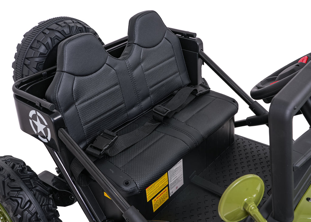 Elektrické autíčko STAR Military zelená