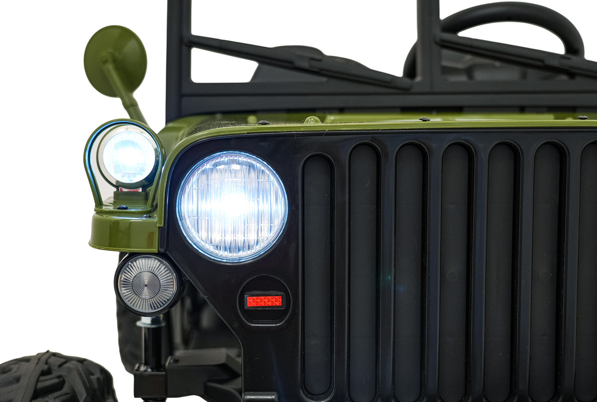 Elektrické autíčko STAR Military zelená