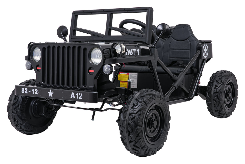 Elektrické autíčko STAR čierna Military