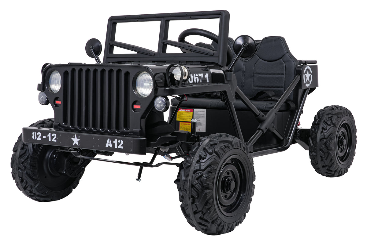 Elektrické autíčko STAR čierna Military
