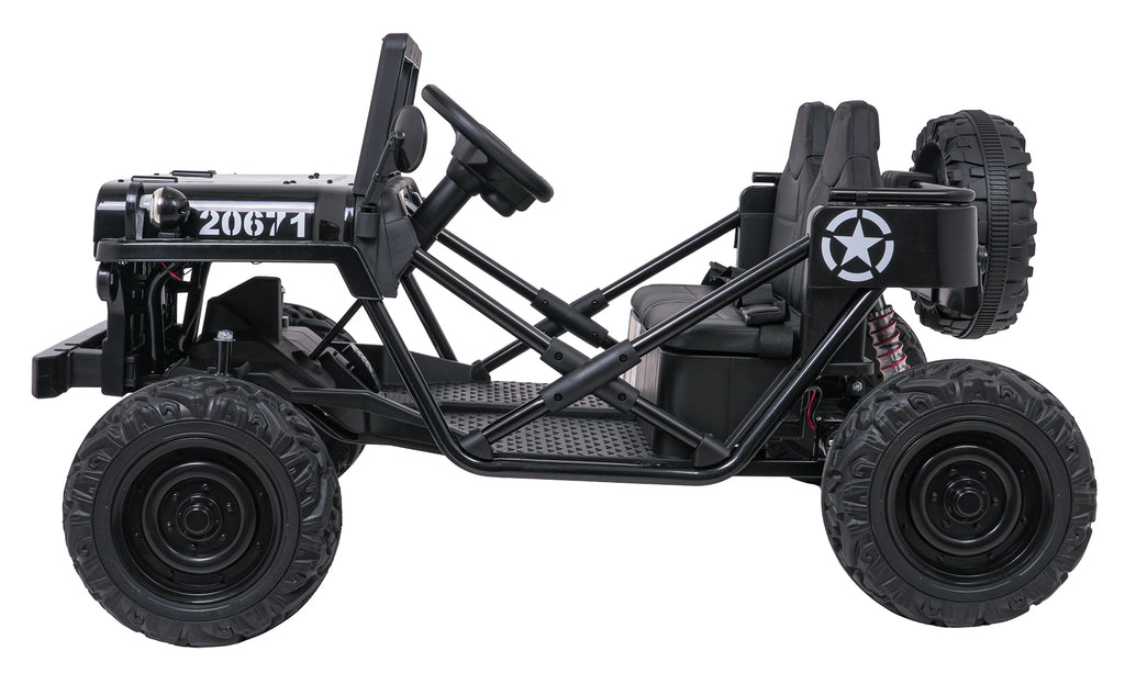 Elektrické autíčko STAR čierna Military