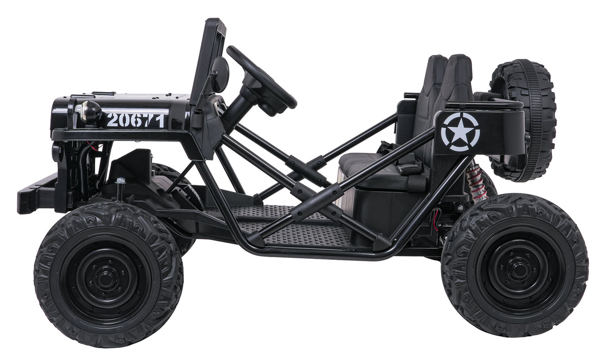 Elektrické autíčko STAR čierna Military