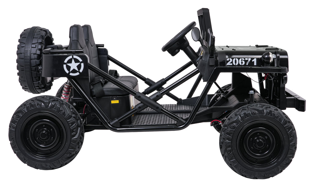 Elektrické autíčko STAR čierna Military