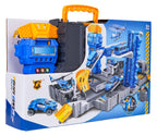 Folding Car Park in Suitcase + Accessories Police Edition