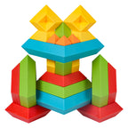 Set of Coloured Shape Stacking Blocks 30el.