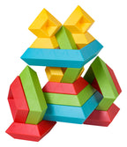 Set of Coloured Shape Stacking Blocks 30el.
