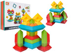 Set of Coloured Shape Stacking Blocks 30el.