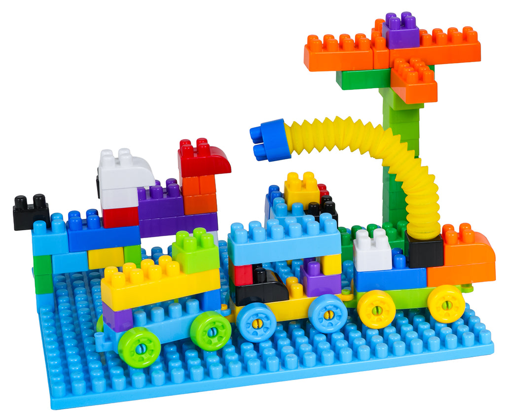 Set of Coloured Construction Blocks 288el.