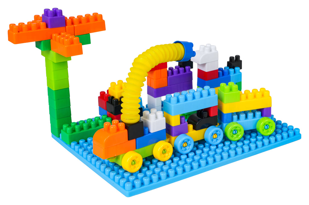 Set of Coloured Construction Blocks 288el.