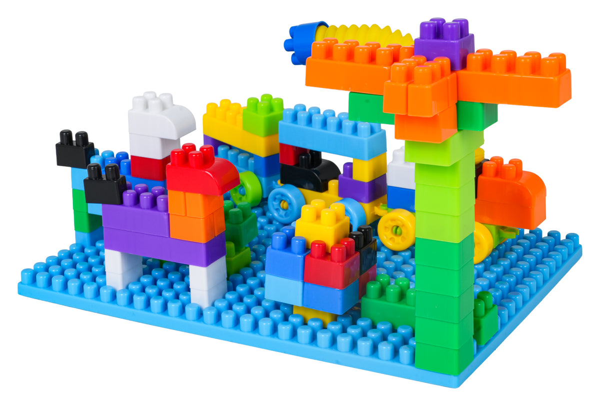 Set of Coloured Construction Blocks 288el.