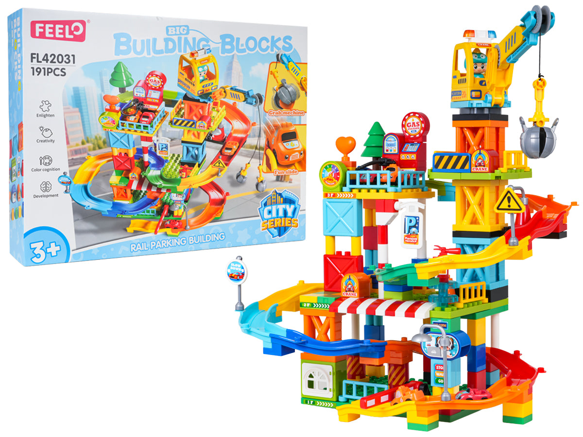 Construction Site Cars Track Set 191el.