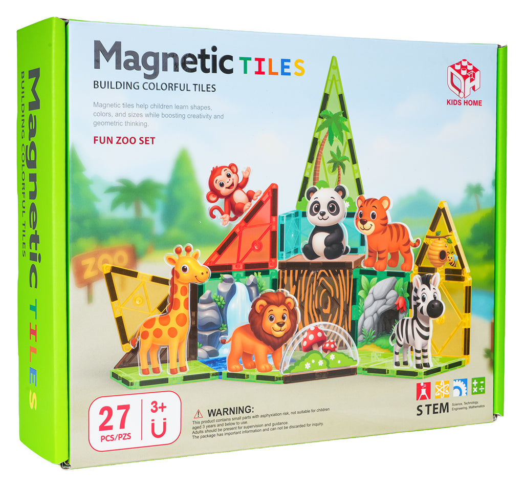 Magnetická stavebnica ZOO – 27 dielov – fotografia 7