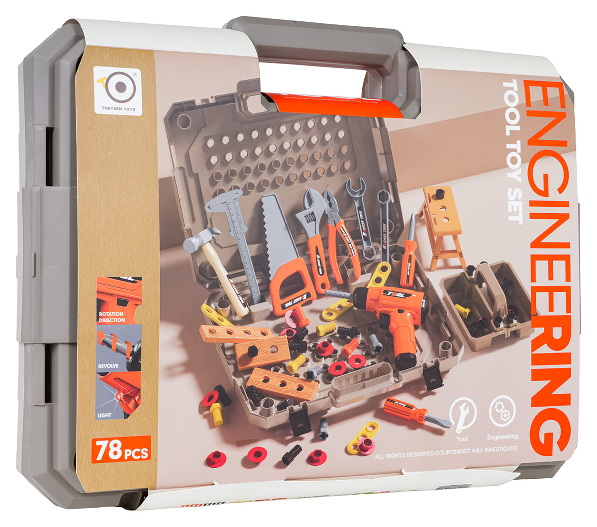 Handyman set with case 78el.