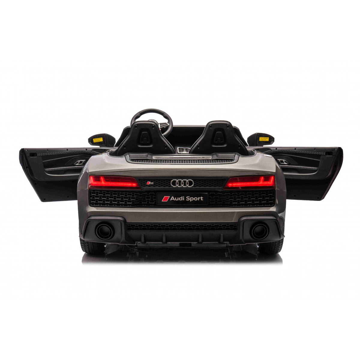 Dvojmiestne elektrické Audi R8 Spyder LIFT 24 V – sivé