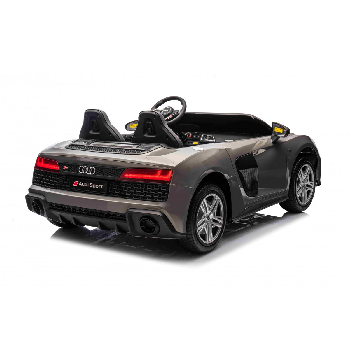 Dvojmiestne elektrické Audi R8 Spyder LIFT 24 V – sivé