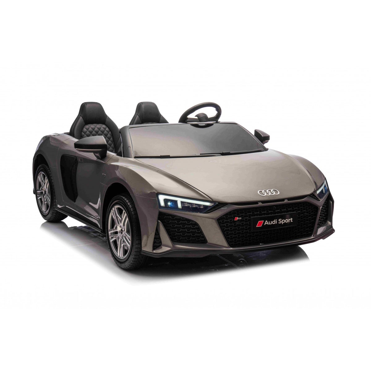 Dvojmiestne elektrické Audi R8 Spyder LIFT 24 V – sivé