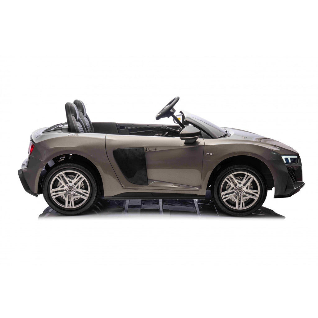 Dvojmiestne elektrické Audi R8 Spyder LIFT 24 V – sivé