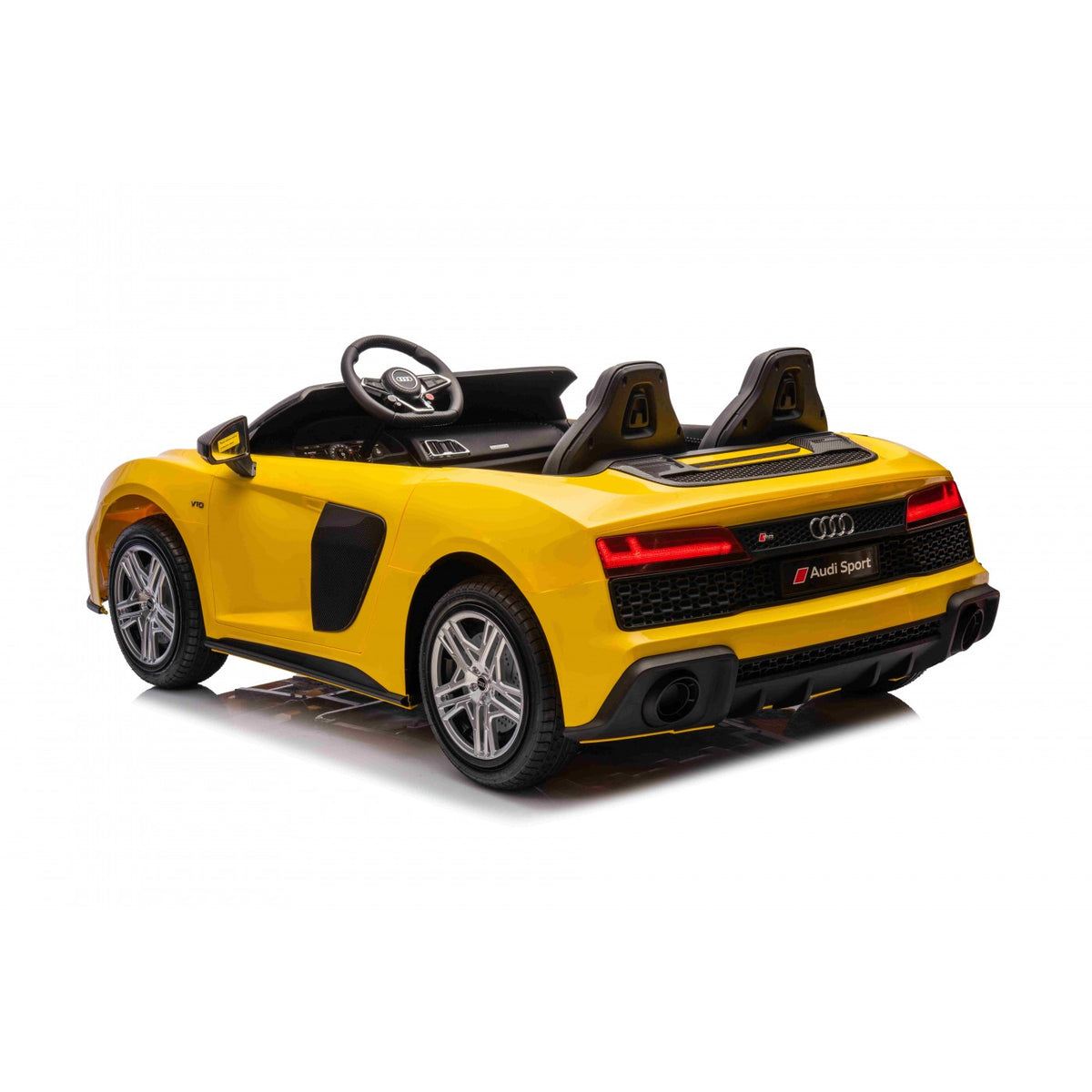 Dvojmiestne elektrické Audi R8 Spyder LIFT 24 V – žlté