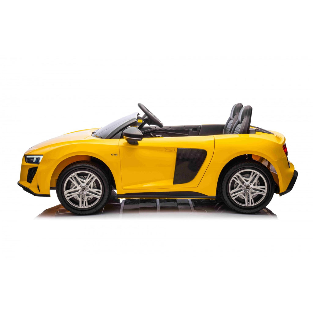 Dvojmiestne elektrické Audi R8 Spyder LIFT 24 V – žlté
