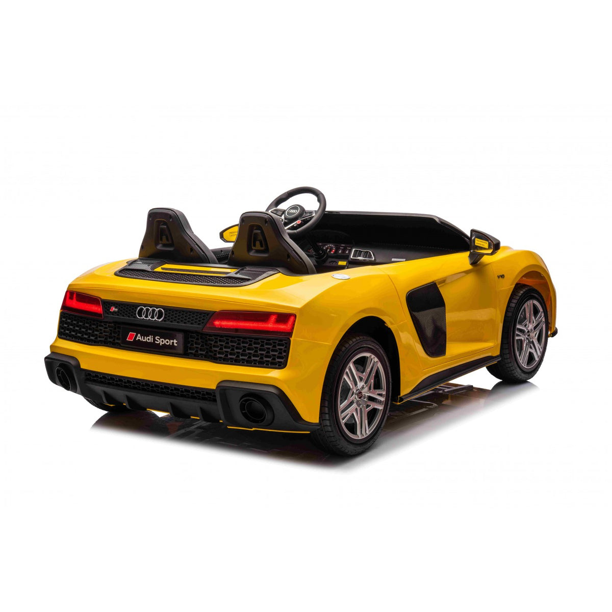 Dvojmiestne elektrické Audi R8 Spyder LIFT 24 V – žlté
