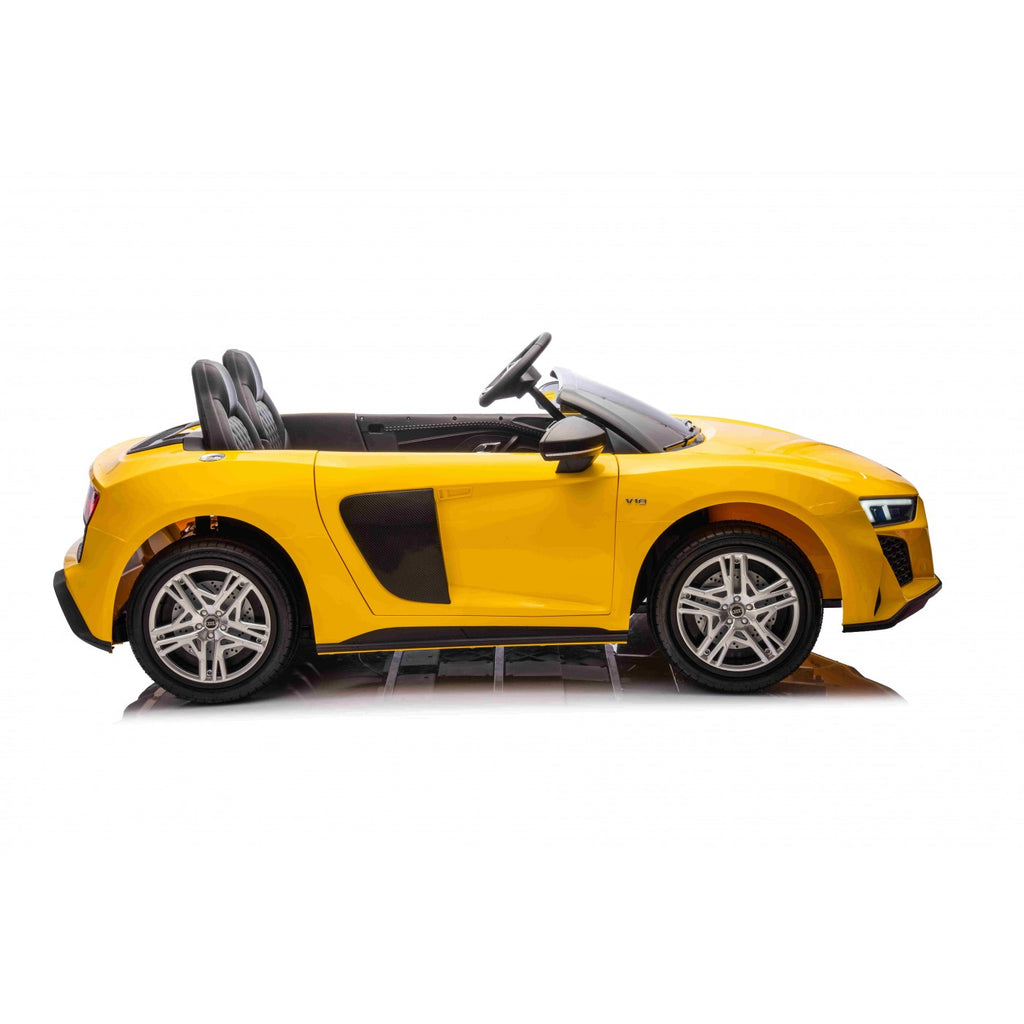 Dvojmiestne elektrické Audi R8 Spyder LIFT 24 V – žlté