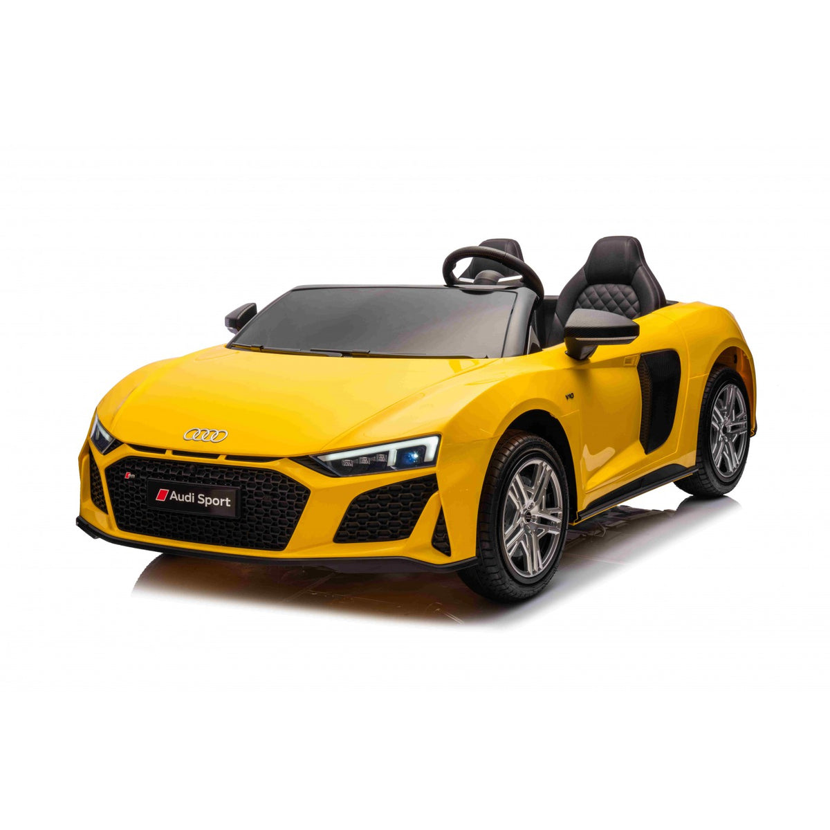Dvojmiestne elektrické Audi R8 Spyder LIFT 24 V – žlté