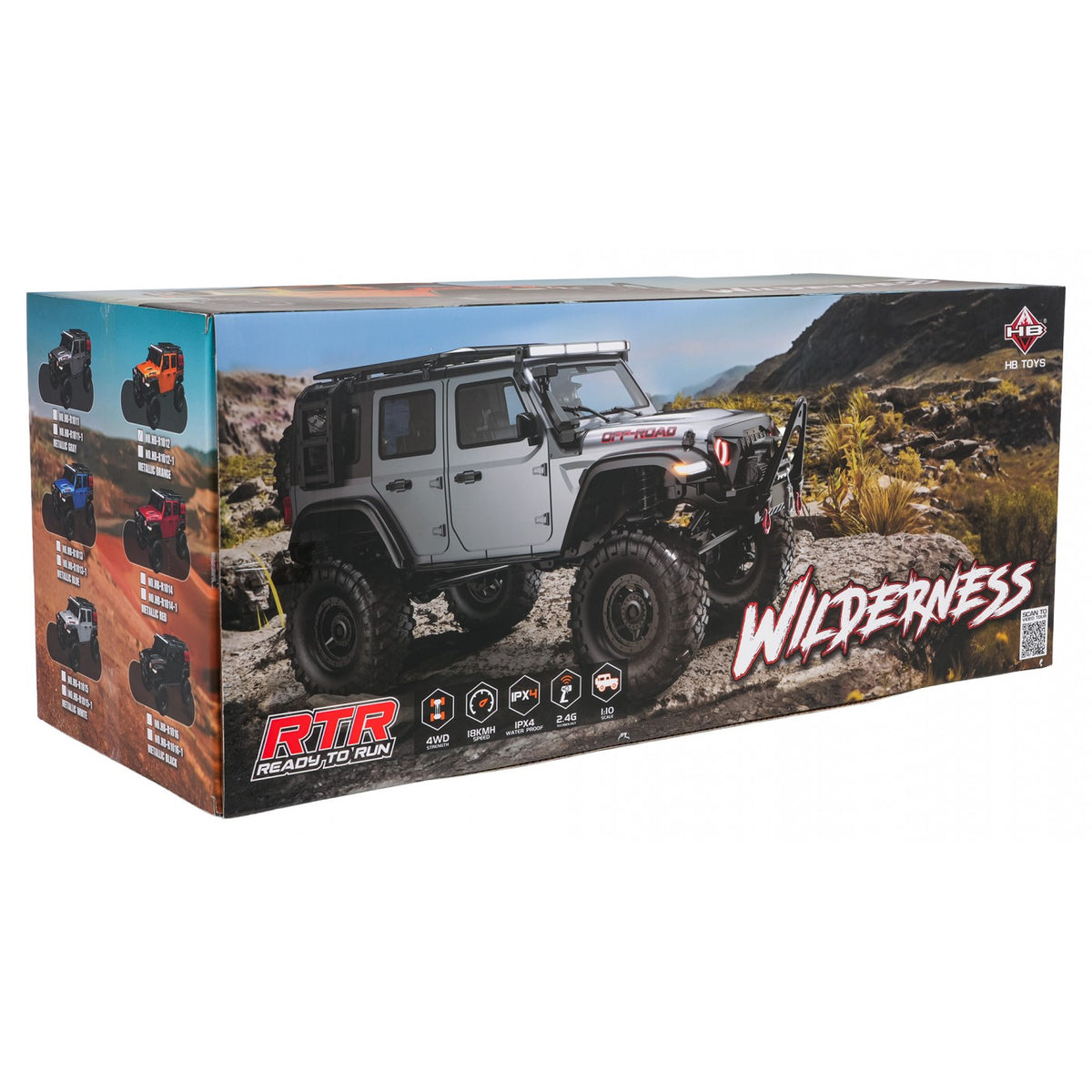 RC auto WILDERNESS RTR 1:10 – čierne