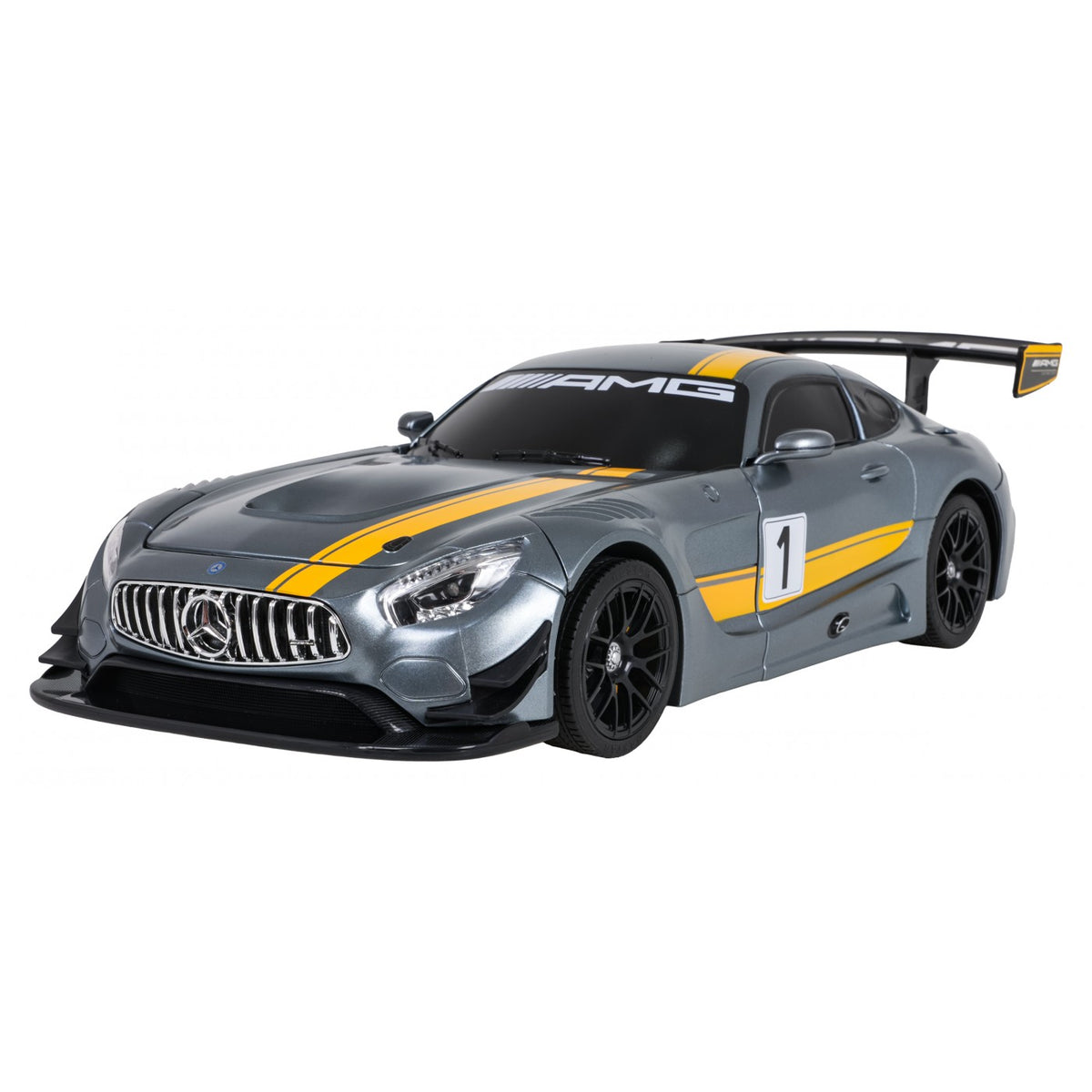 RC auto a robot 2 v 1 1:14 Mercedes-AMG GT3 – sivé