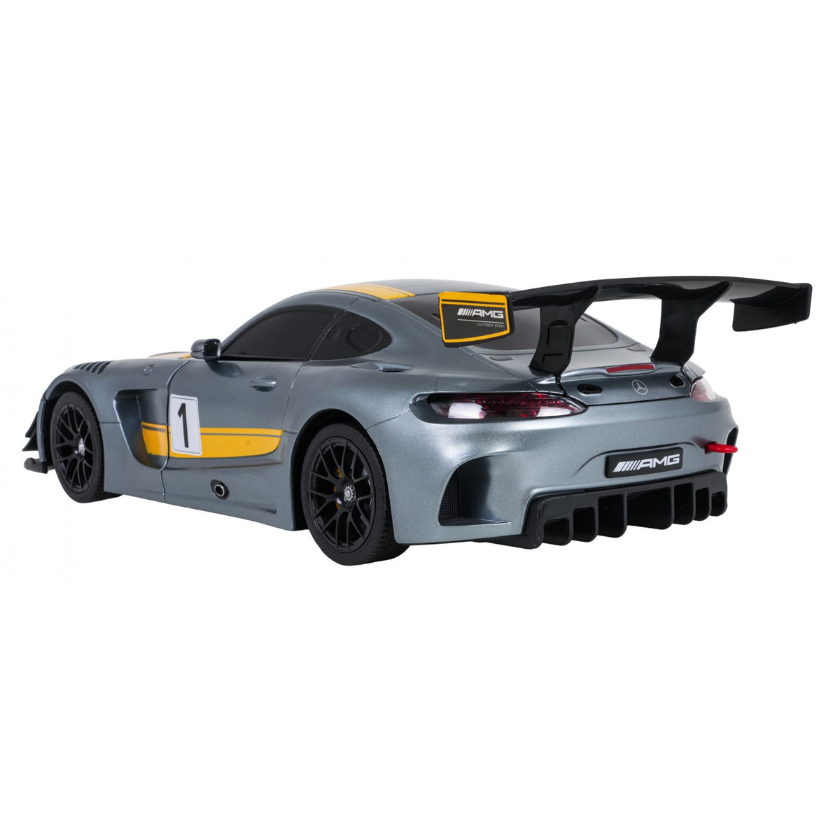 RC auto a robot 2 v 1 1:14 Mercedes-AMG GT3 – sivé