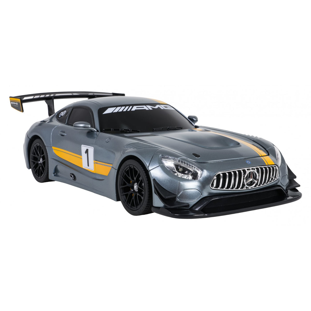 RC auto a robot 2 v 1 1:14 Mercedes-AMG GT3 – sivé