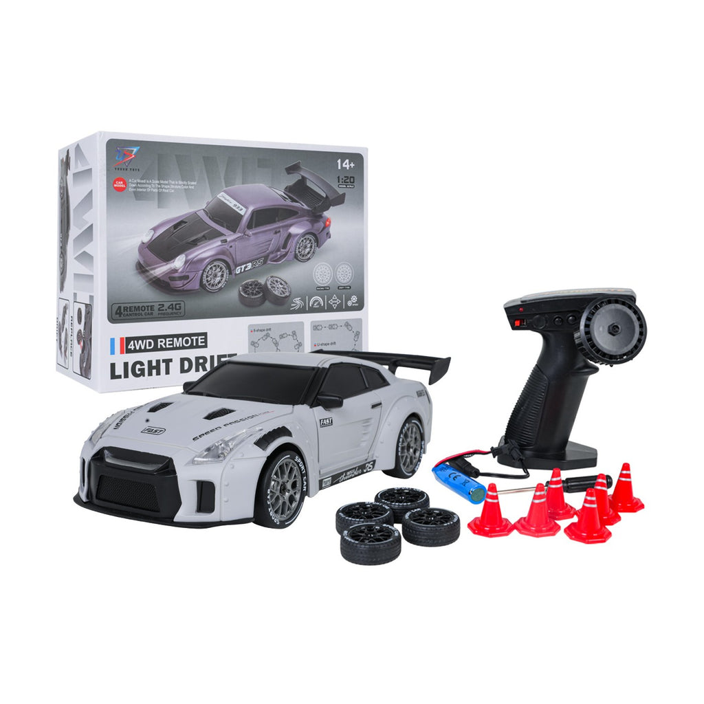 RC drift auto s osvetlením 1:20 – zelená