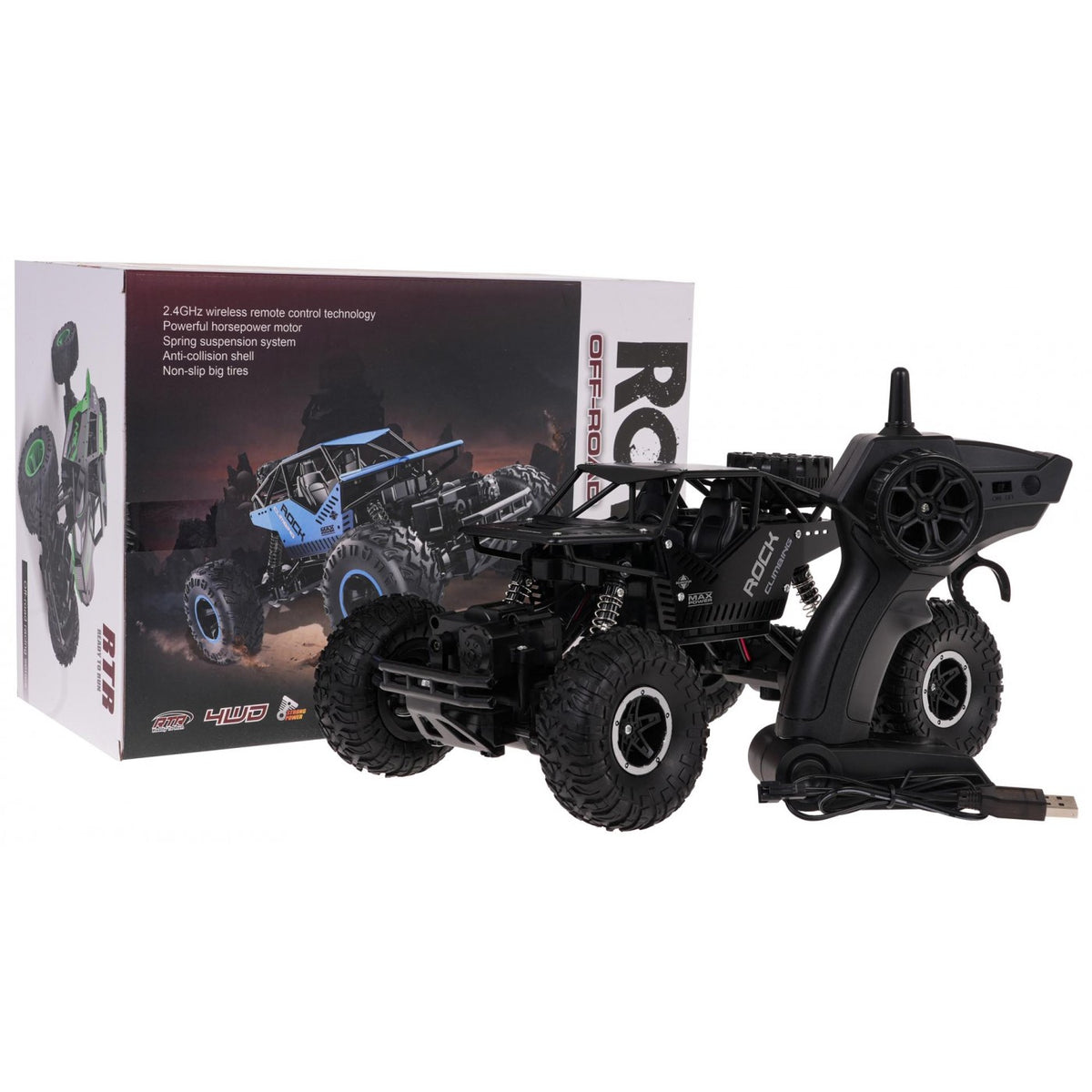 RC crawler ROVER 1:16 – čierny