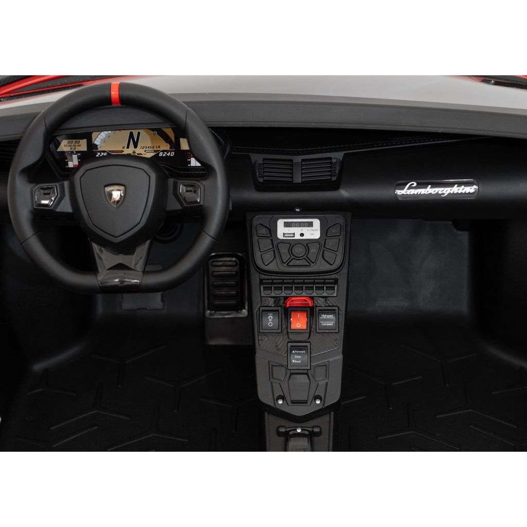 Elektrické autíčko Lamborghini Aventador SV STRONG červená