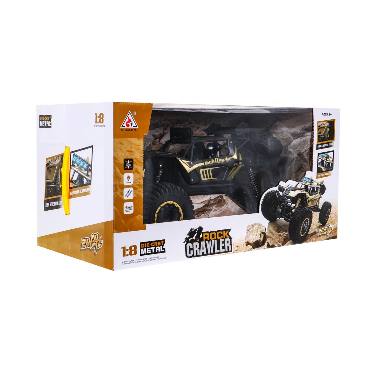 RC kovový crawler MEGA 1:8