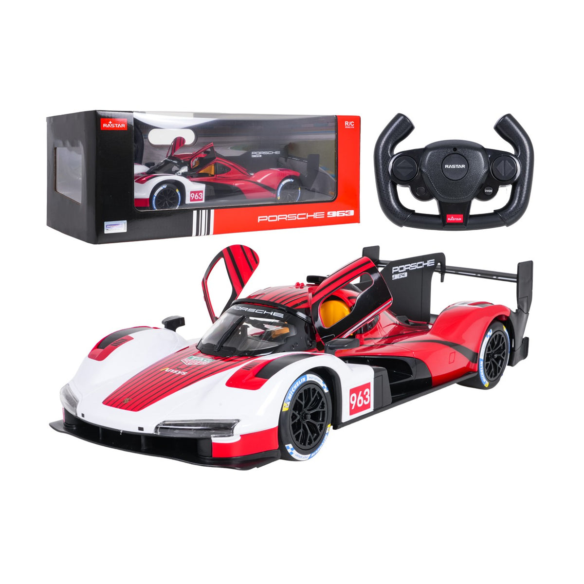RC auto RASTAR 1:14 Porsche 963 LMDh – červené