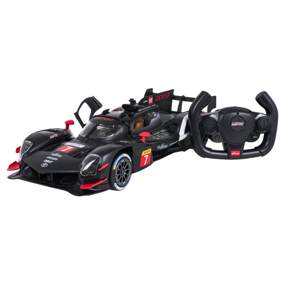 RC auto RASTAR 1:14 Toyota GAZOO Racing GR010 Hybrid – čierne