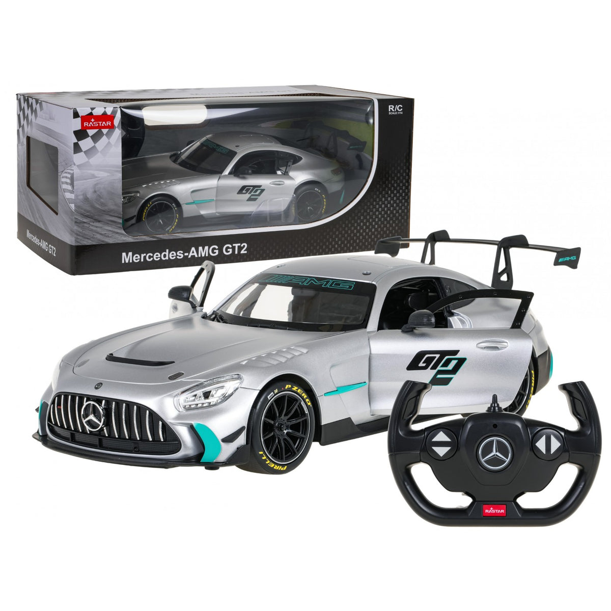 RC auto RASTAR 1:14 Mercedes-AMG GT2 – sivé