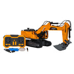 RC bager s parným efektom, svetlami a zvukom – žltá
