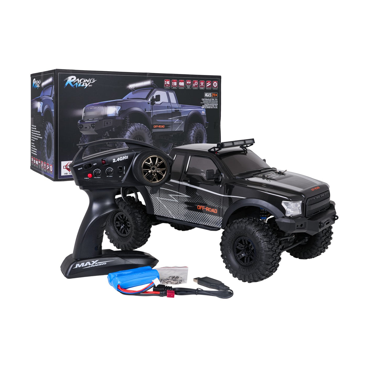 RC auto terénne CLIMBING BEAST 4x4 1:10 – čierne