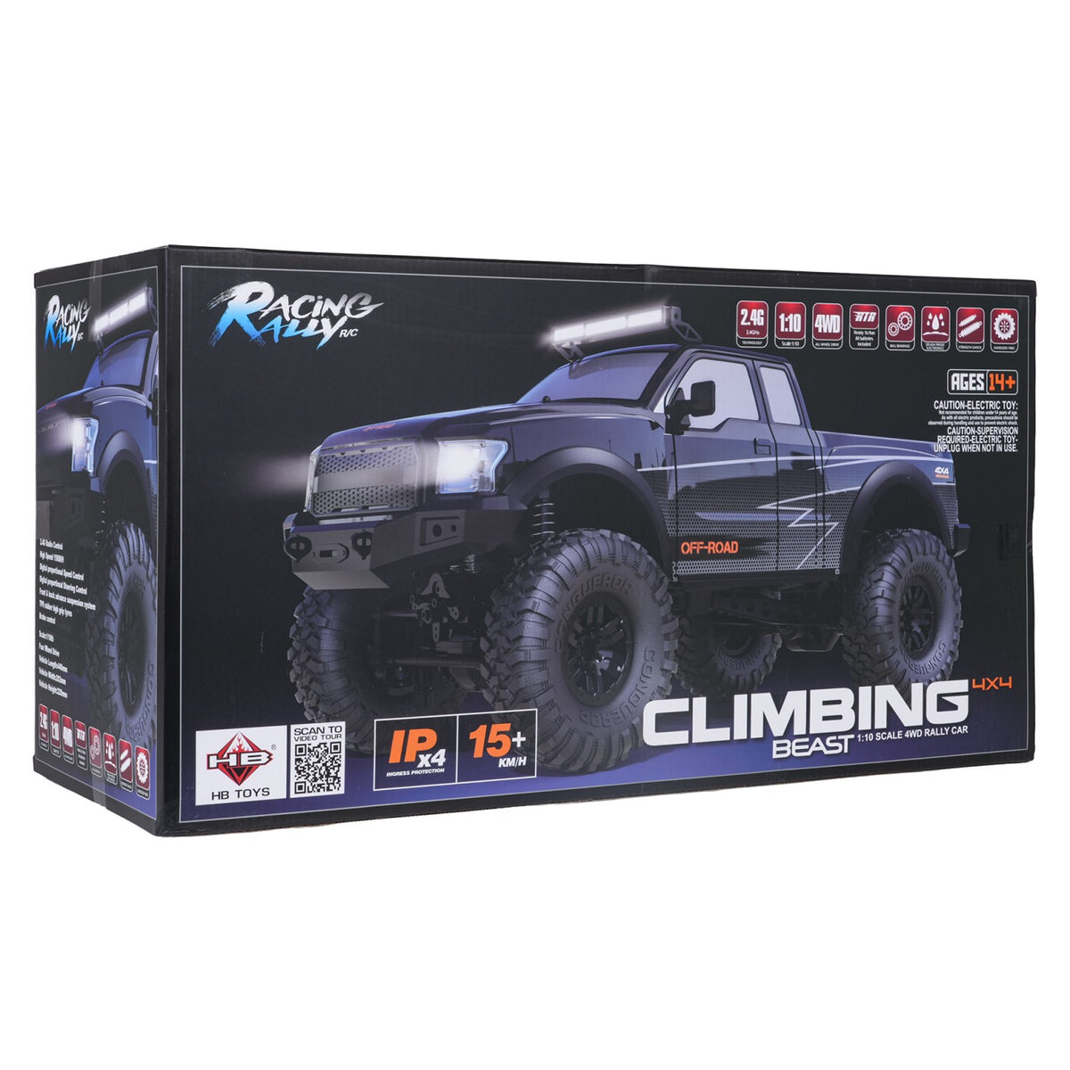 RC auto terénne CLIMBING BEAST 4x4 1:10 – čierne