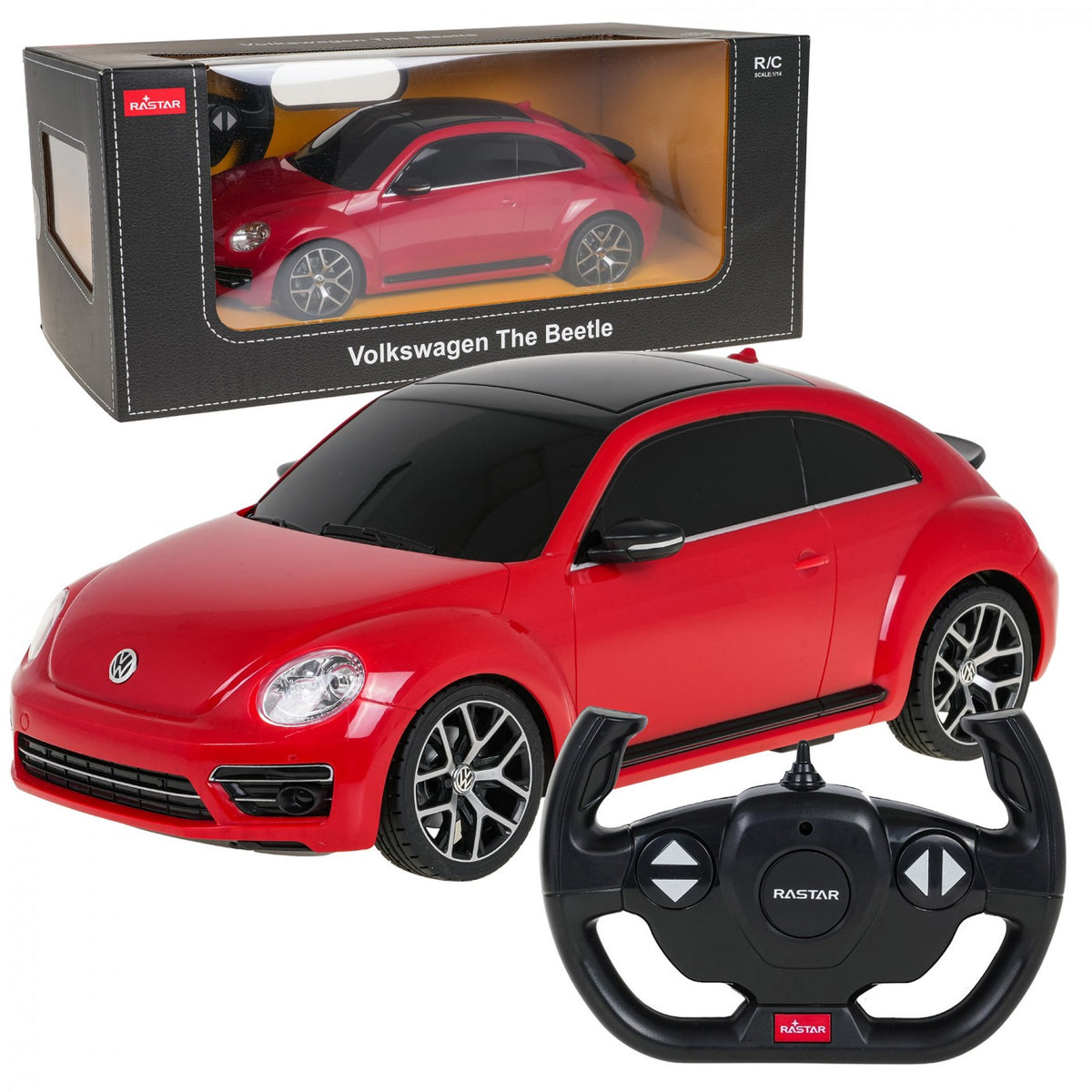 RC auto RASTAR Volkswagen Beetle 1:14 – červené