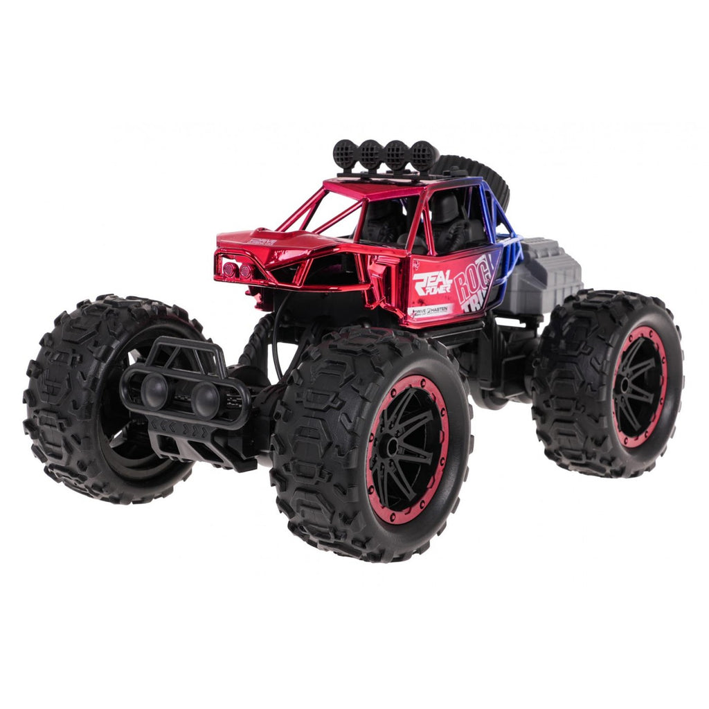 RC REAL ROCK crawler s parným efektom – červená