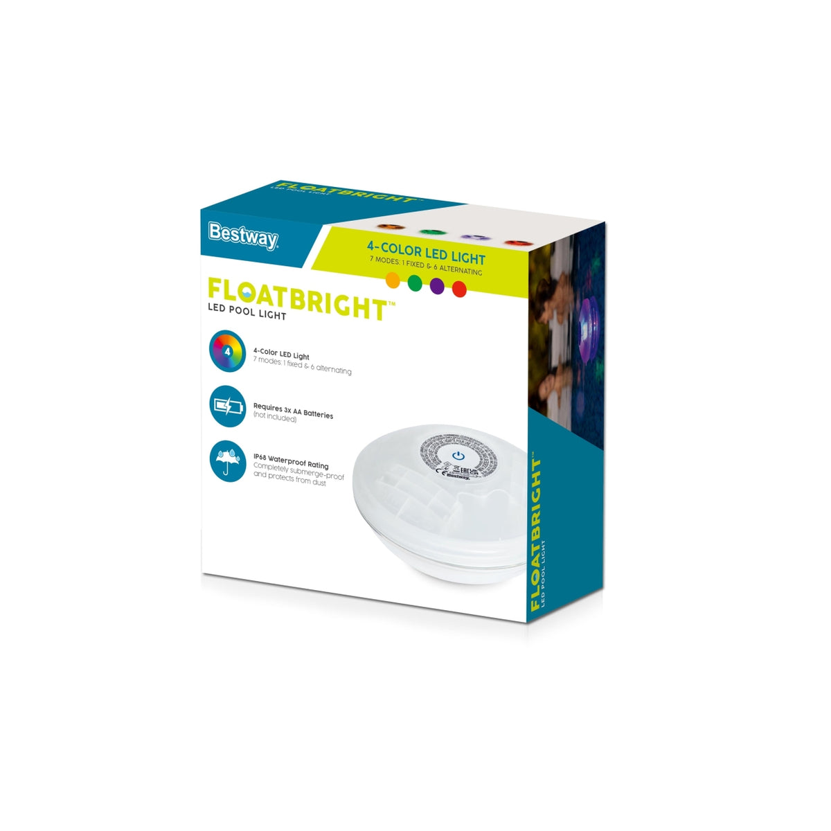 Plávajúce LED svetlo do bazéna BESTWAY – 8
