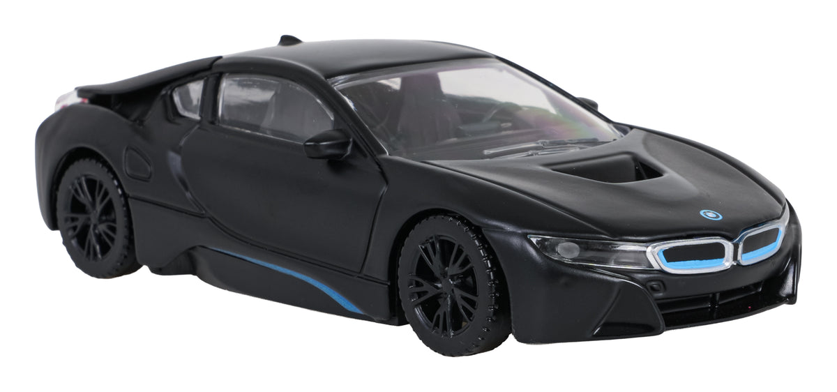 Kovový model RASTAR BMW i8 1 : 43 – čierny – pohľad 3