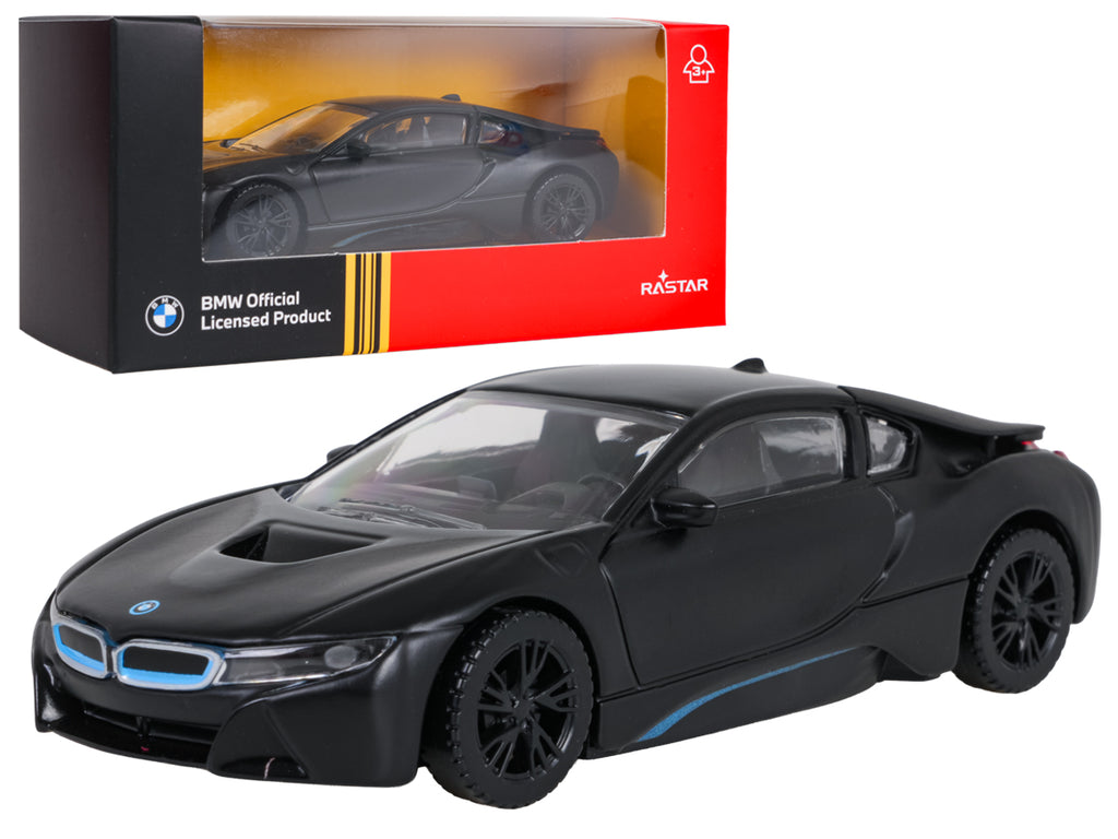 Kovový model RASTAR BMW i8 1 : 43 – čierny – pohľad 2